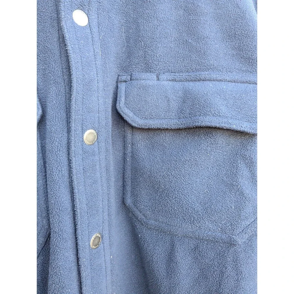 Duluth Trading Shoreman Fleece Snap Shacket‎ L Outdoors Work Heavy Warm Winter